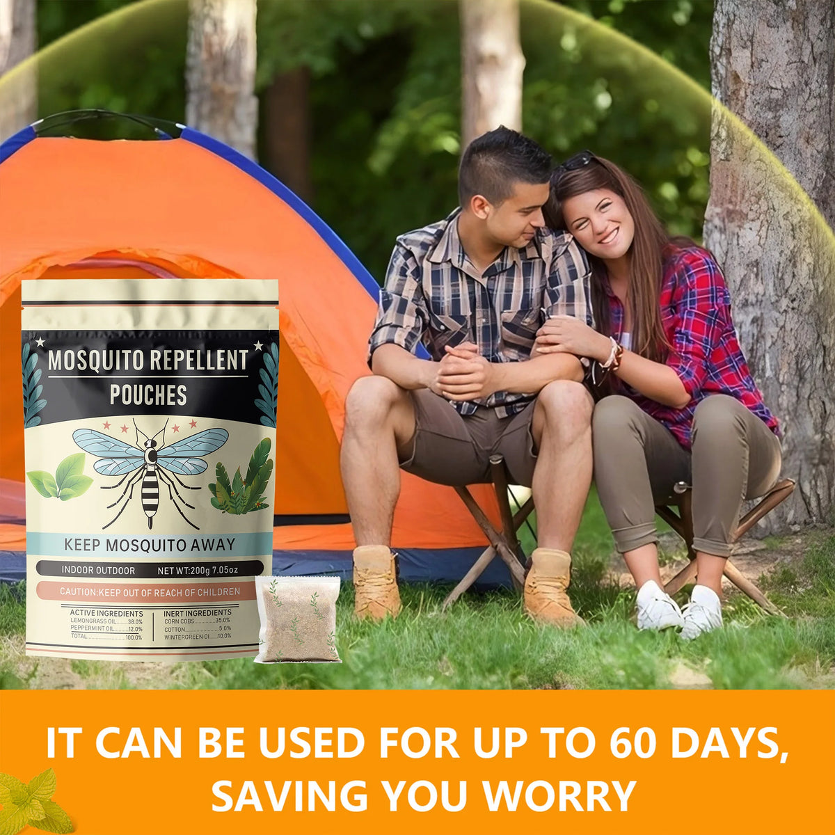 Mosquashield Natural Mosquito Repellent Pouches For Indoor And Outdoor Use