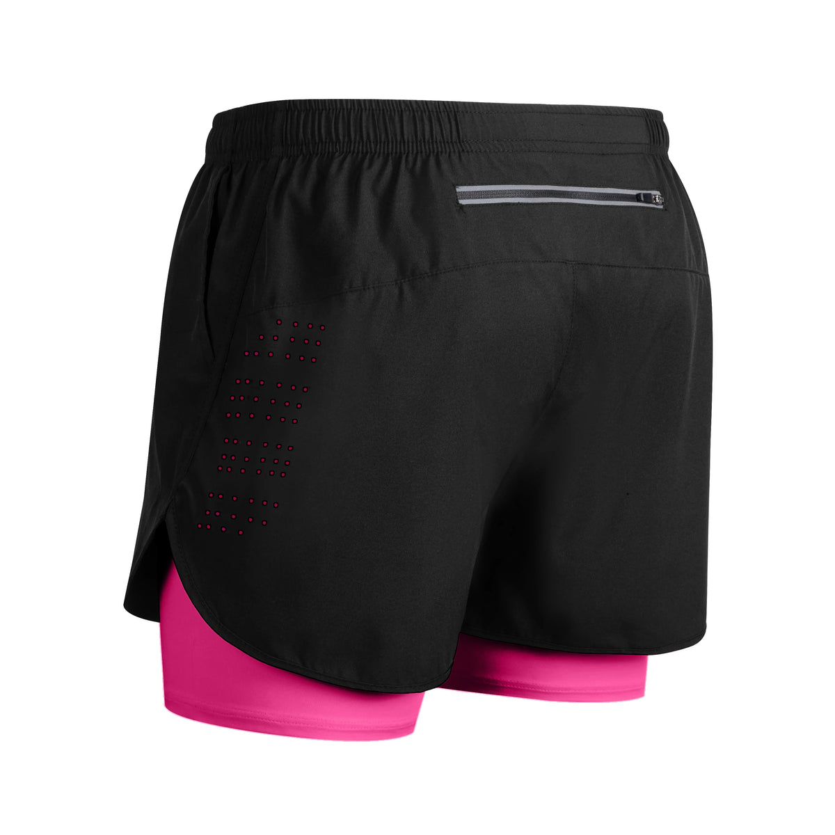 Women's Quick Dry Double Layer Running Shorts For Fitness Training