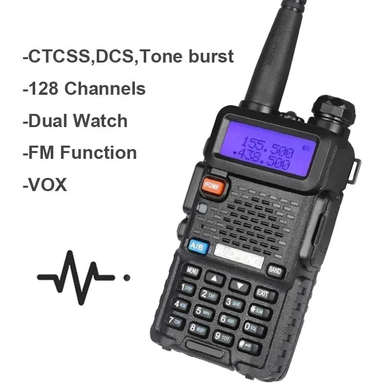 Baofeng Dual Band Handheld Two Way Radio for Outdoor Communication