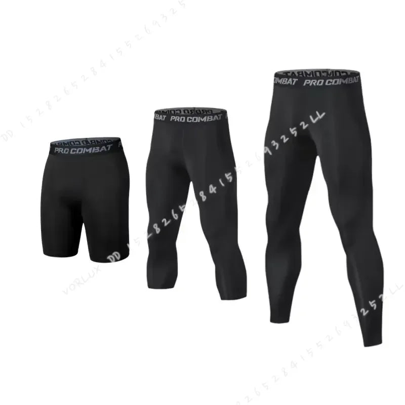 Men's Compression Pants Cool Dry Leggings Sports Baselayer Running Tights Athletic Workout Active Wear