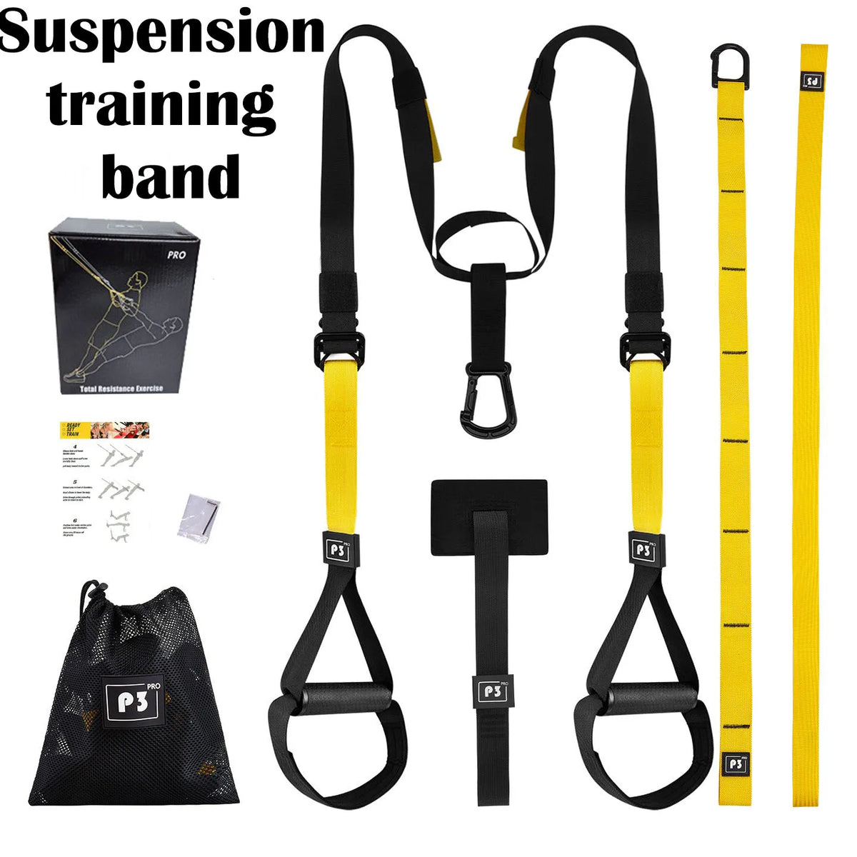 Adjustable Suspension Training Strap for Strength and Fitness Workouts