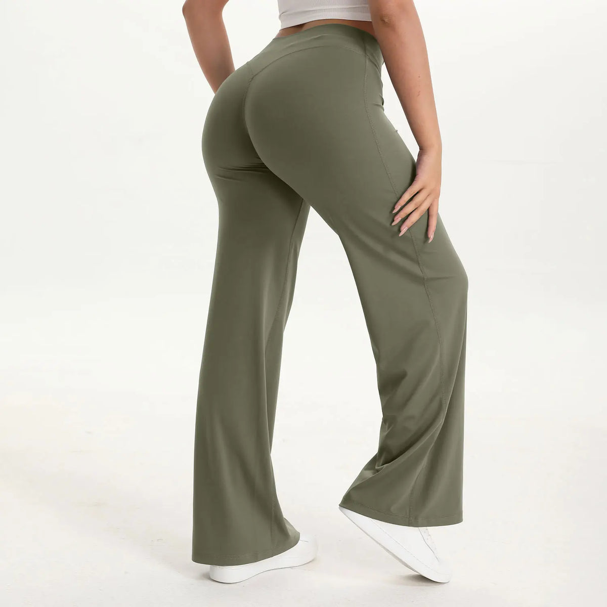 NCLAGEN Women's SoftMotion Straight Leg Yoga Pants for Pilates