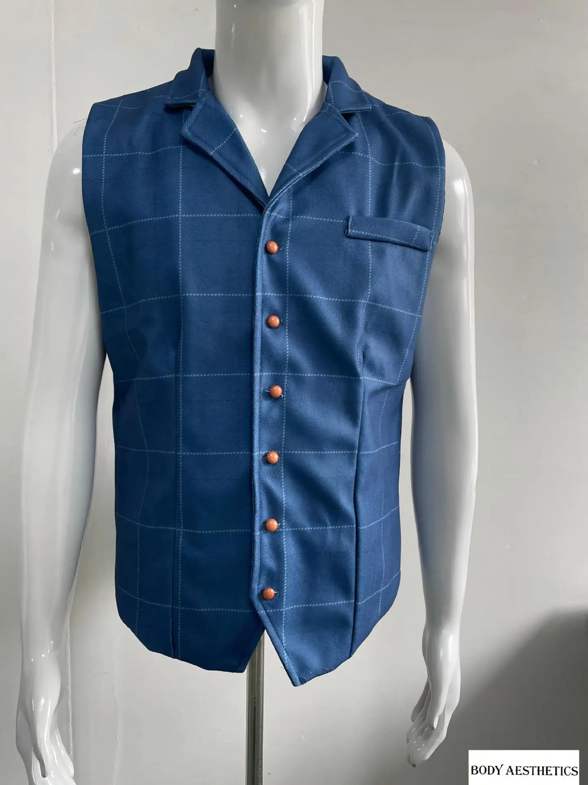 Multi Colors Men's Tweed Plaid Waistcoat Slim Fit Notch Lapel Suit Vest Casual Formal Hybrid Gilet with Pocket Chain Detail