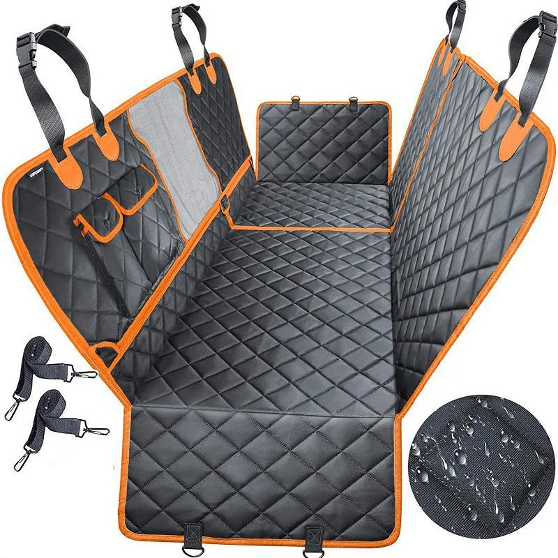 Waterproof Nonslip Dog Car Seat Hammock Cover With Side Flaps