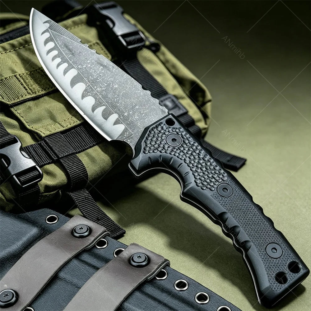 DIY Supplies M27N Fixed Blade Survival Knife With Kydex Sheath
