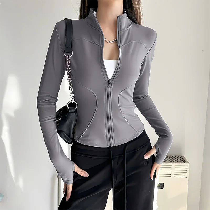 Women's Quick Dry Athletic Jacket for Running and Training