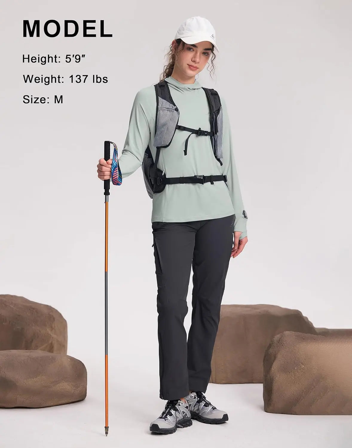 Pioneer Camp Women's UPF50 Sun Protection Hiking Hoodie