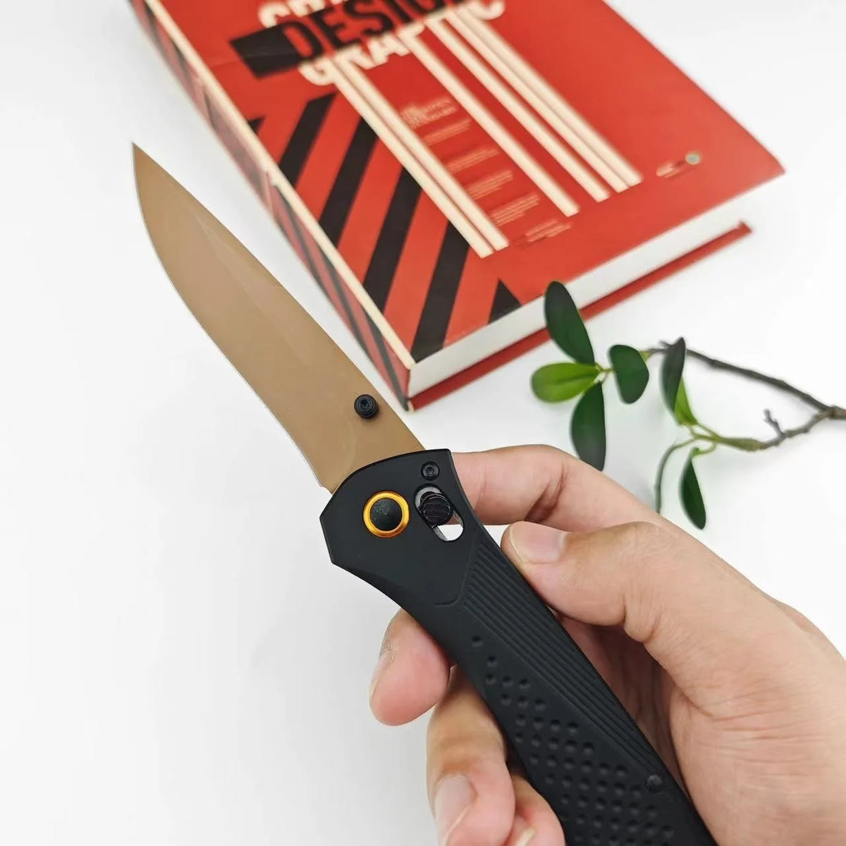 HX Outdoors BM710 Folding Knife With Titanium Blade