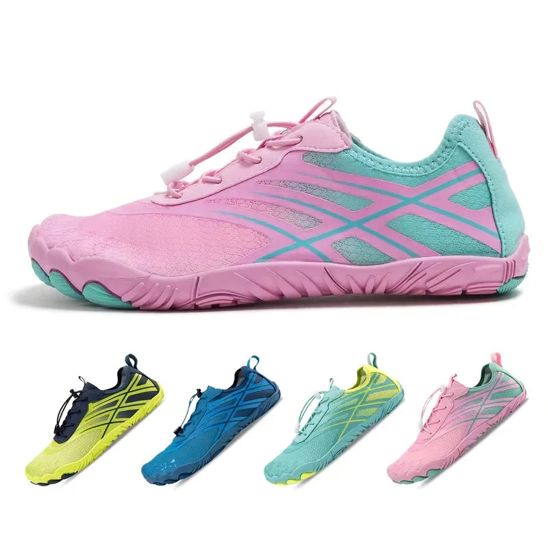 Womens Footwear For Walking Athletic Barefoot Shoes With Wide Toe Box Healthy & Non-Slip Breathable Lightweight Barefoot Vitality Water Shoes For Women Beach Pool Swim Shoes For Womens Shoes For Women