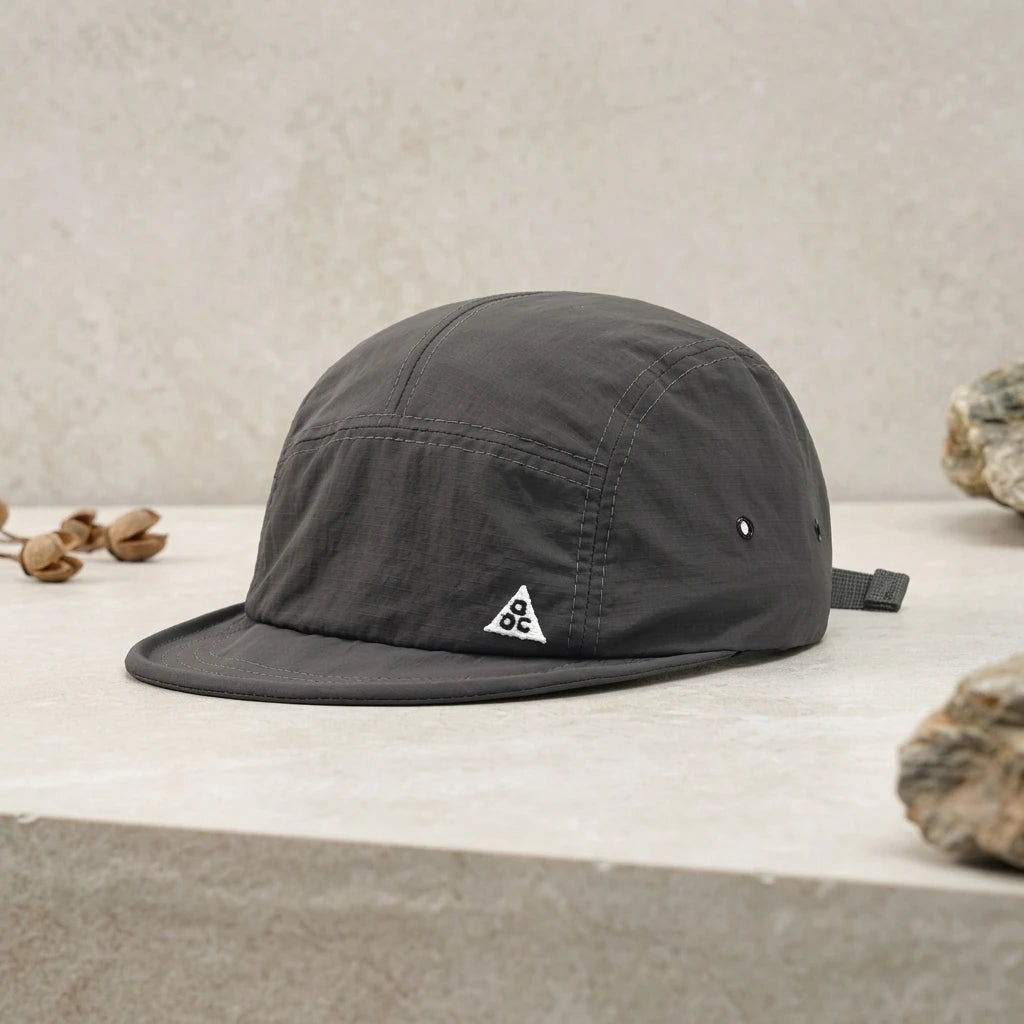 Short Brim Embroidered 5‑Panel Baseball Cap Unisex Men Women Soft‑Brim Soft‑Crown Quick Dry Outdoor Streetwear Duckbill Peaked Adjustable Sun Hat