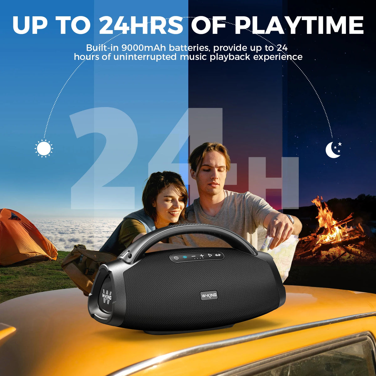 W-KING D20 Portable Waterproof Bluetooth Party Speaker