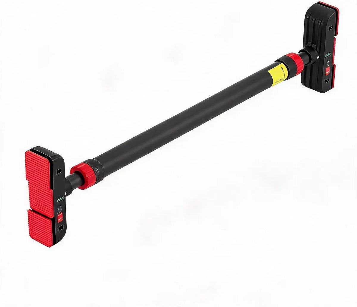 Heavy Duty Doorway Pull Up Bar Adjustable Width No-Screw Installation, Locking Mechanism Level Meter Anti-Slip 440lbs Capacity – Home Gym Strength Trainer