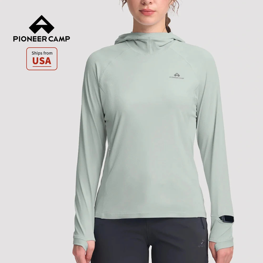 Pioneer Camp Women's UPF50 Sun Protection Hiking Hoodie