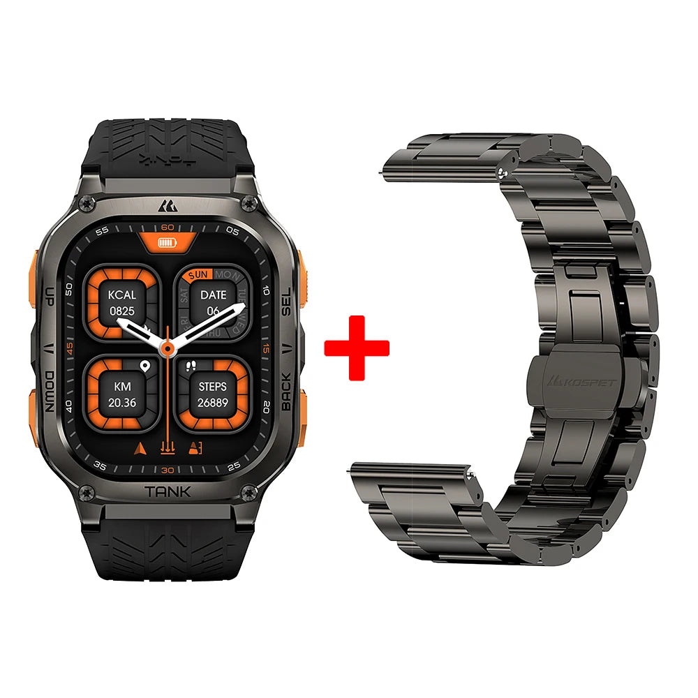 KOSPET Tank M3 Ultra GPS Smartwatch Bluetooth Calling Health Tracker