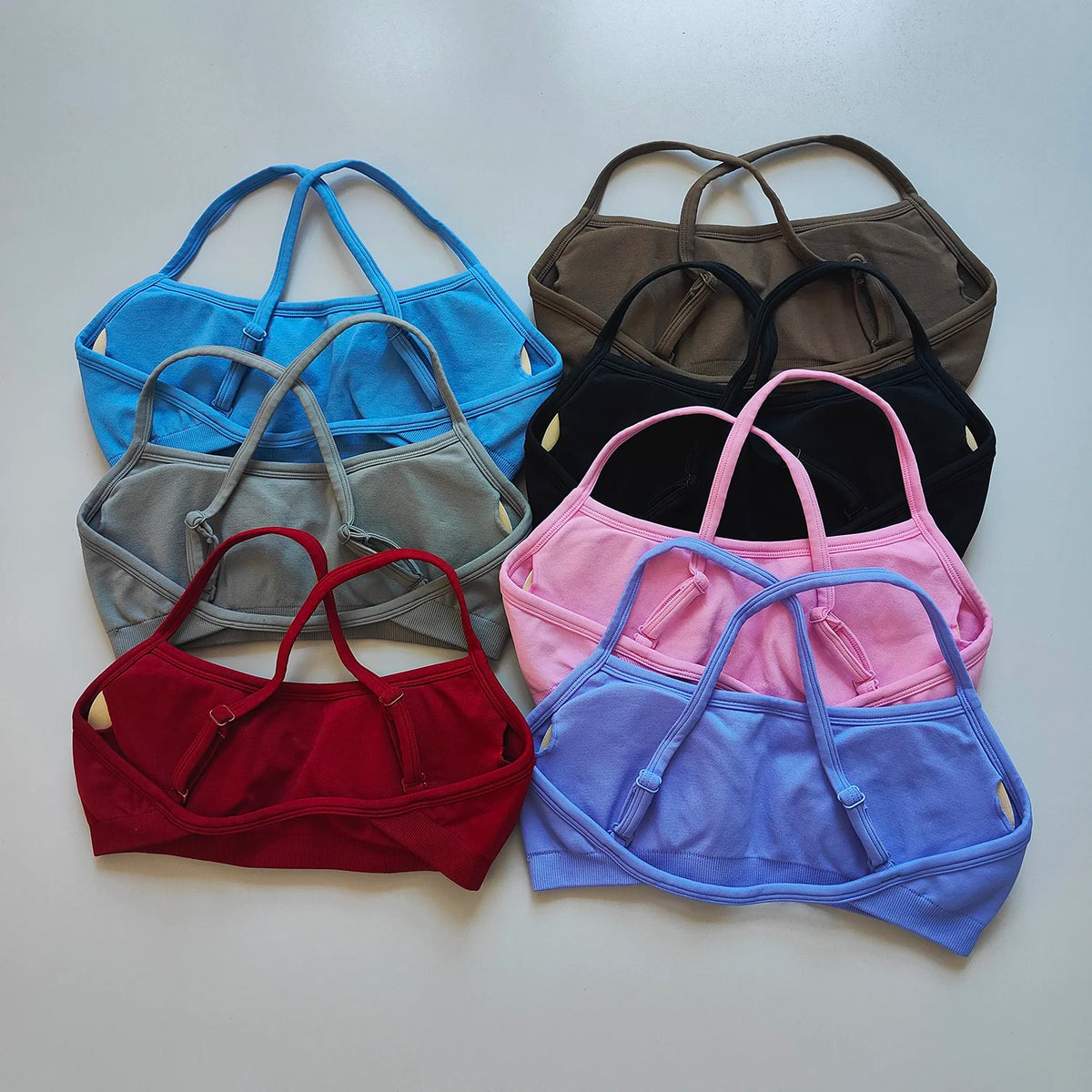 Seamless Women Racerback Yoga Sports Bra for Fitness and Running