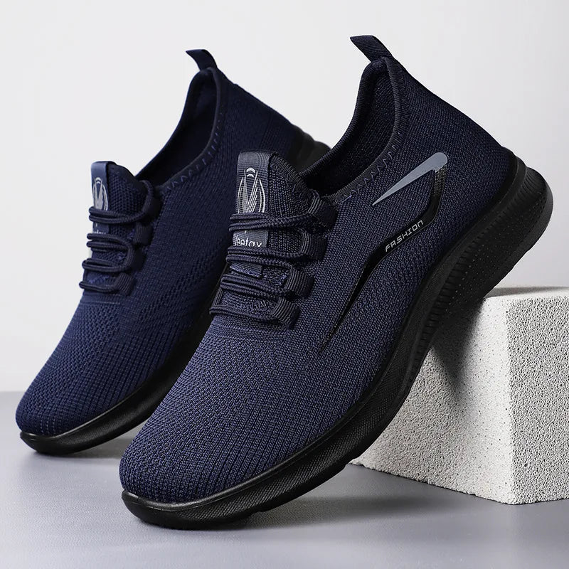 Unisex Slip On Mesh Running Sneakers, Lightweight Breathable Athletic Shoes for Men Women Multi Colors