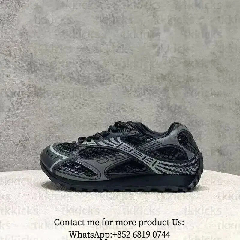 Leather Mesh Running Sneakers For Women And Men Athletic Trainers
