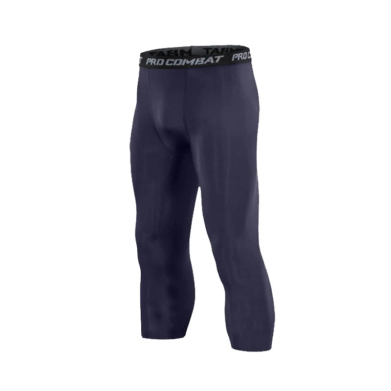 Men Compression Pants Cool Dry Sports Tights Athletic Workout Running Baselayer Active Leggings Shorts