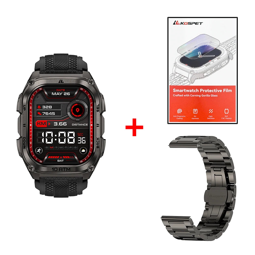 KOSPET Tank M4 GPS Smartwatch With Offline Maps Health Tracking