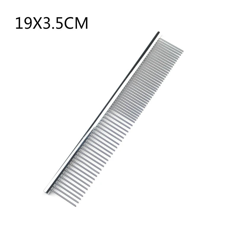 Stainless Steel Pet Grooming Comb for Thick and Long Coats