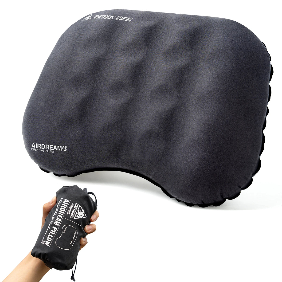 OneTigris Airdream Inflatable Camping Pillow With Supportive Foam Comfort