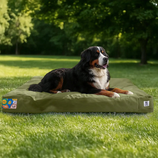 Indestructible Waterproof Canvas Dog Bed With Washable Cover