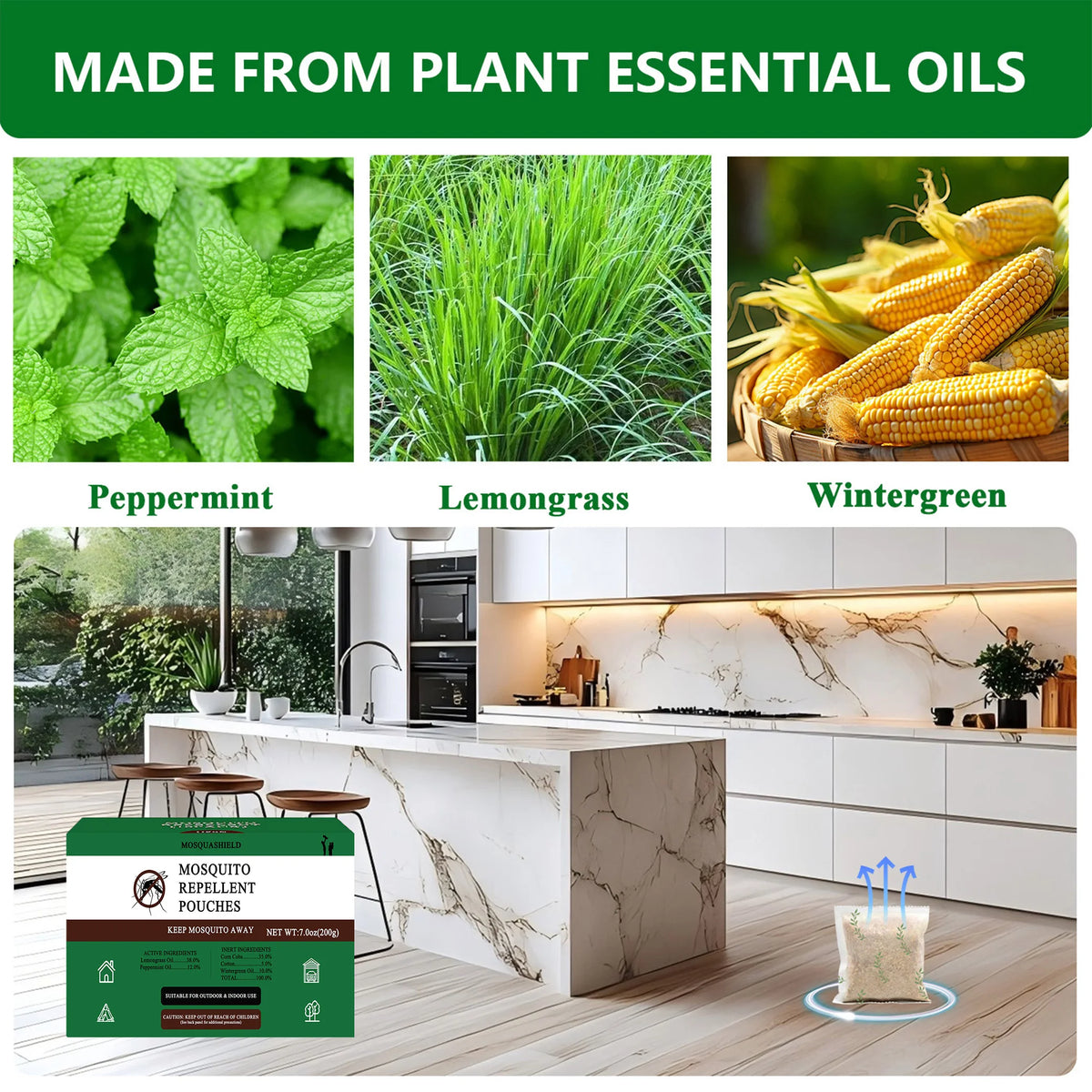 Natural Mosquito Repellent Sachets For Indoor And Outdoor Use