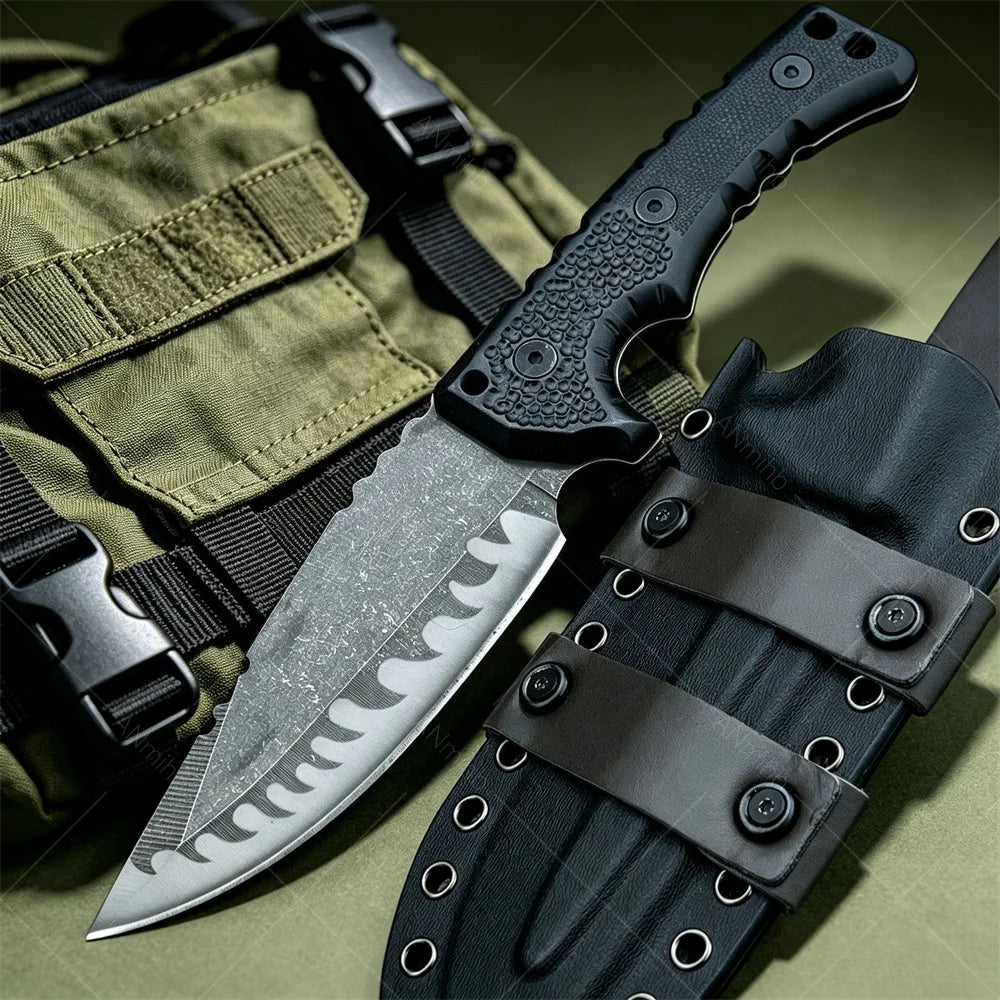 DIY Supplies M27N Fixed Blade Survival Knife With Kydex Sheath