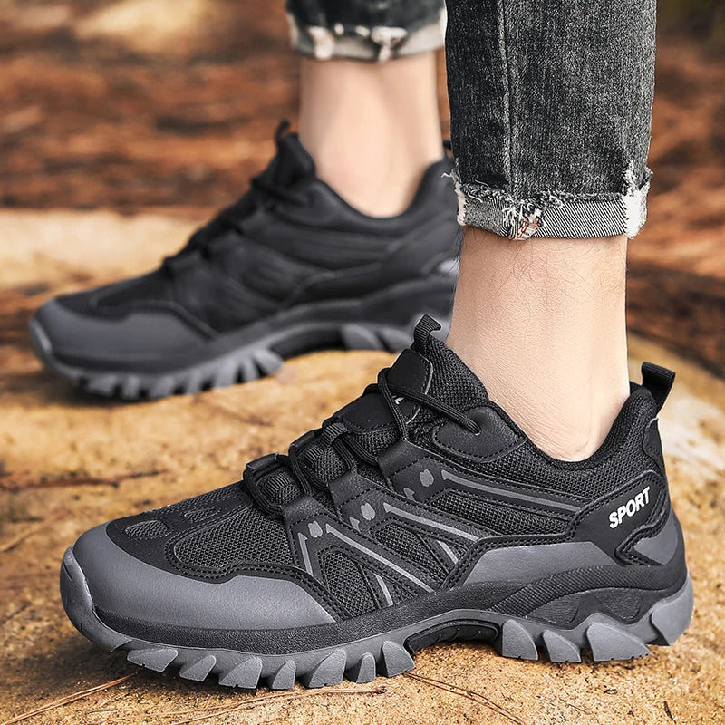 Abnkarwin Women's Breathable Lace-Up Hiking Shoes for Outdoor Trails