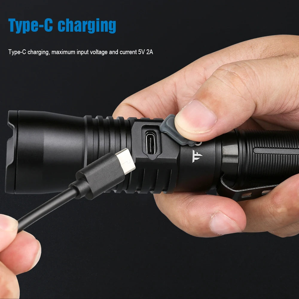 TrustFire Tactical Rechargeable LED Flashlight For Hunting And Security