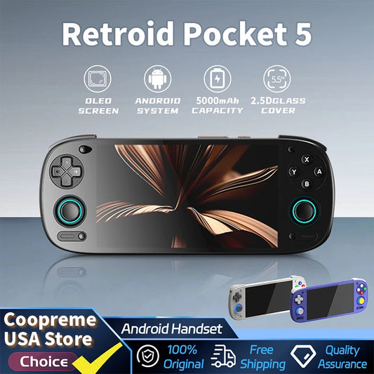 Retroid Pocket 5 Android Handheld Gaming Console With AMOLED Display