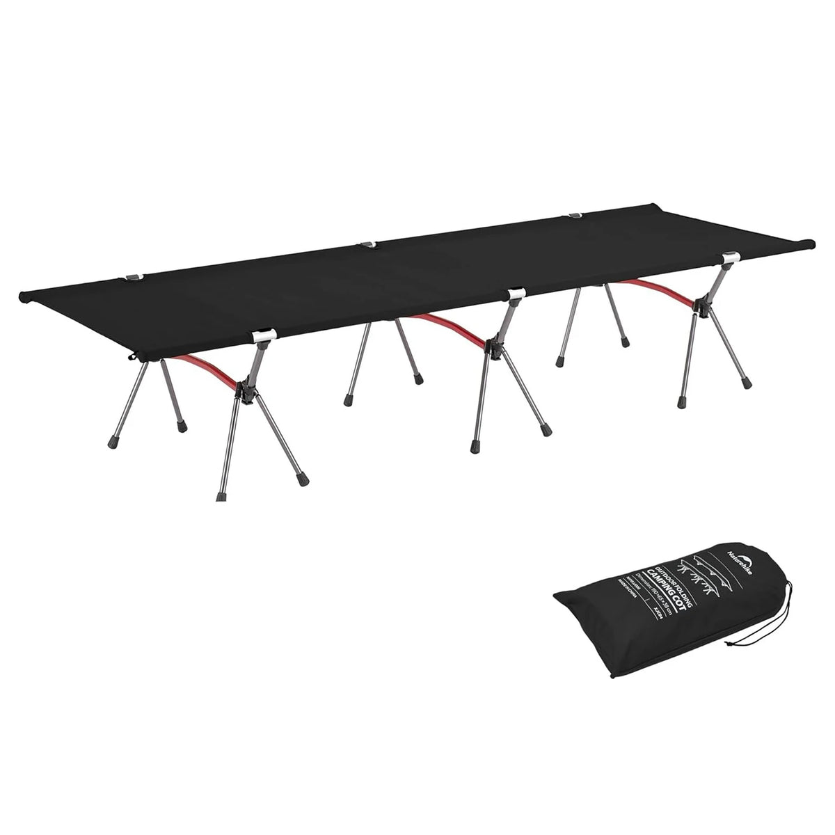 Naturehike Adjustable Folding Camping Cot for Backpacking and Travel