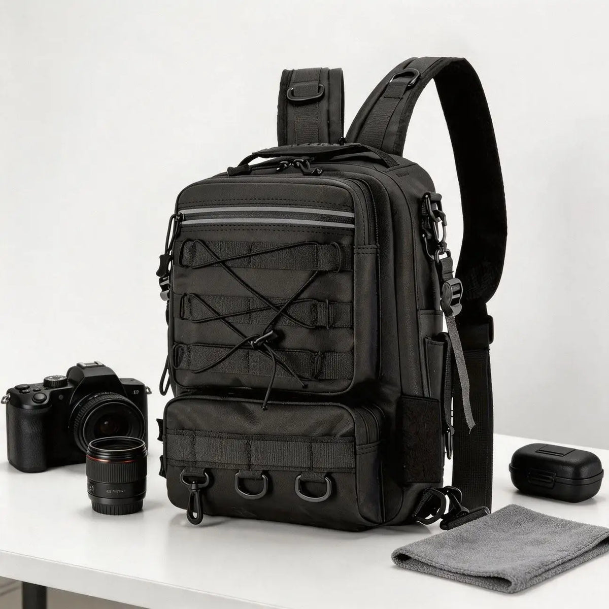 JSERYISGN Fishing Tackle Backpack For Hiking Travel And Outdoor Trips