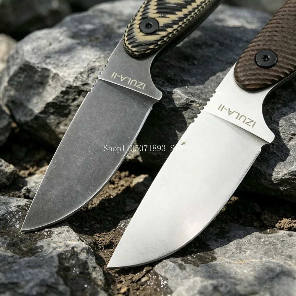 Izula Hiking Backpacking Trekking Utility Fixed Knife EDC Outdoor Knives with Sheath Daily Cutter Camping Hiking Fishing Tools