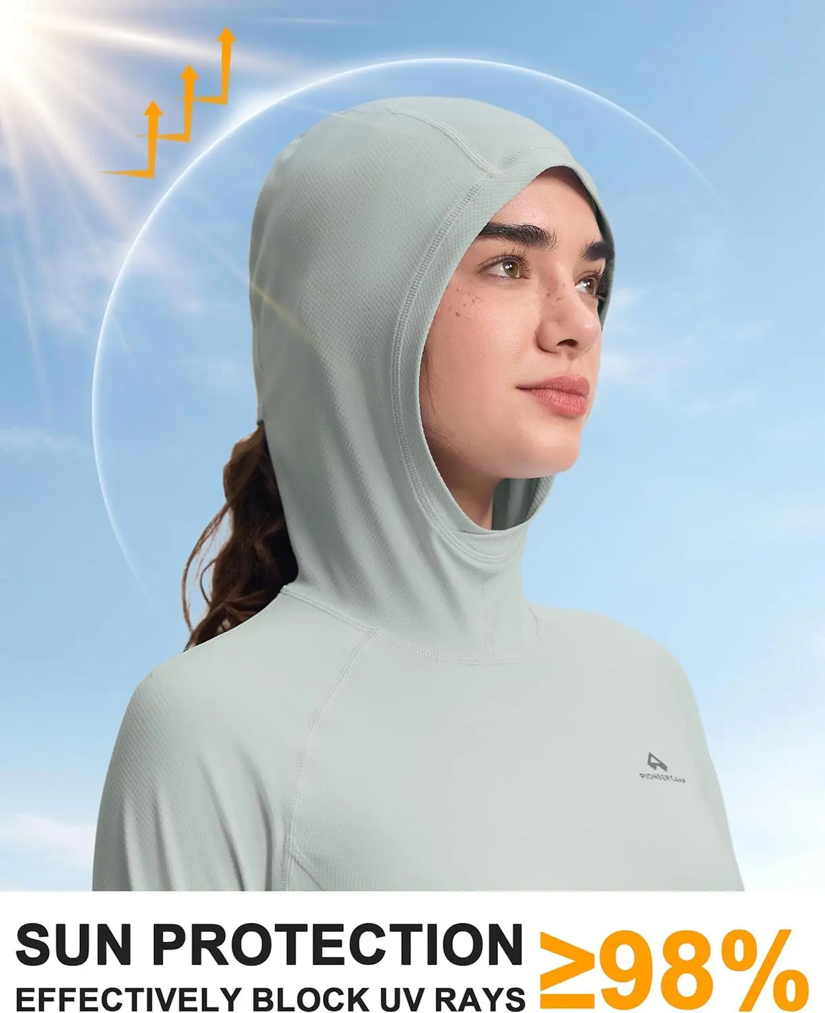 Pioneer Camp Women's UPF50 Sun Protection Hiking Hoodie