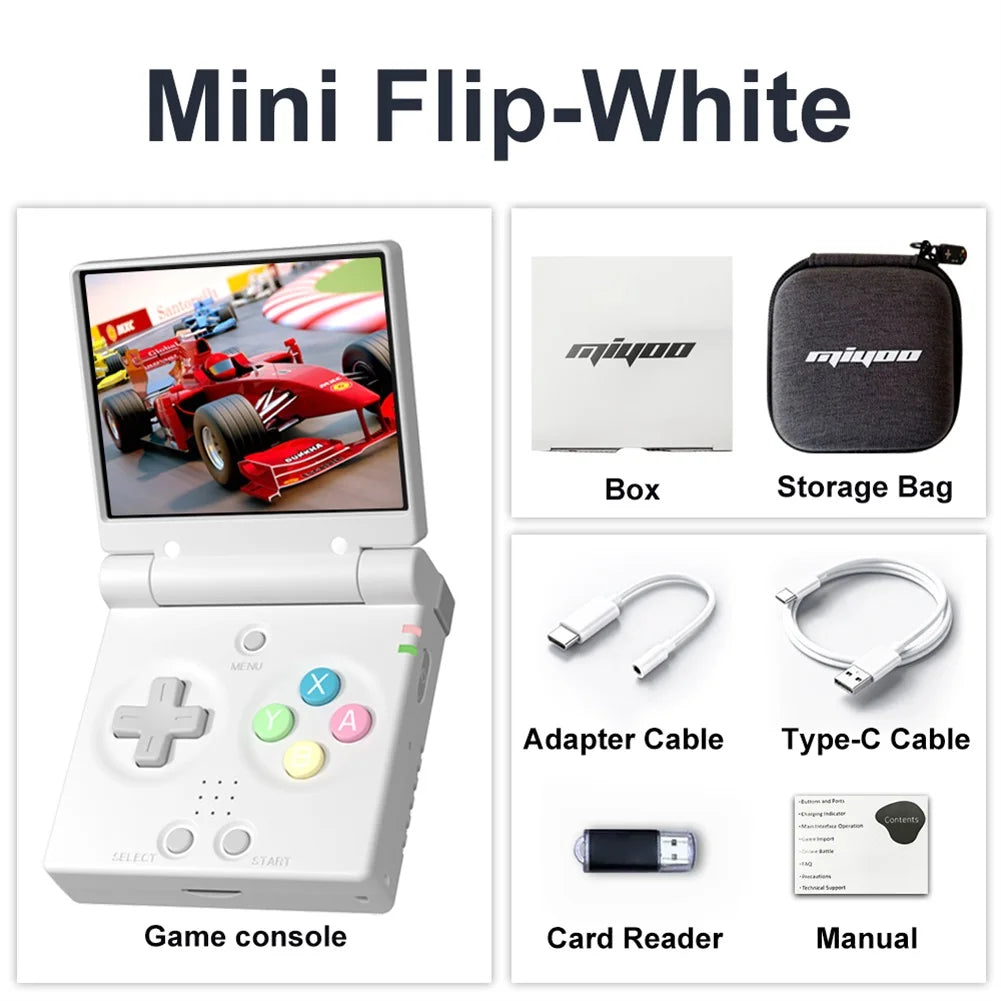 MIYOO Mini Flip Retro Handheld Gaming Console With New Hinge