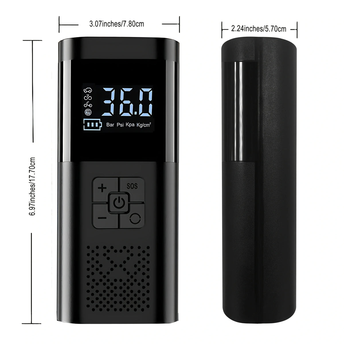 STSCELZ Cordless Tire Inflator Air Compressor With Digital Gauge Auto Stop