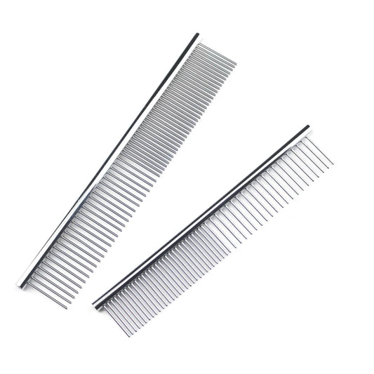 Stainless Steel Pet Grooming Comb for Thick and Long Coats