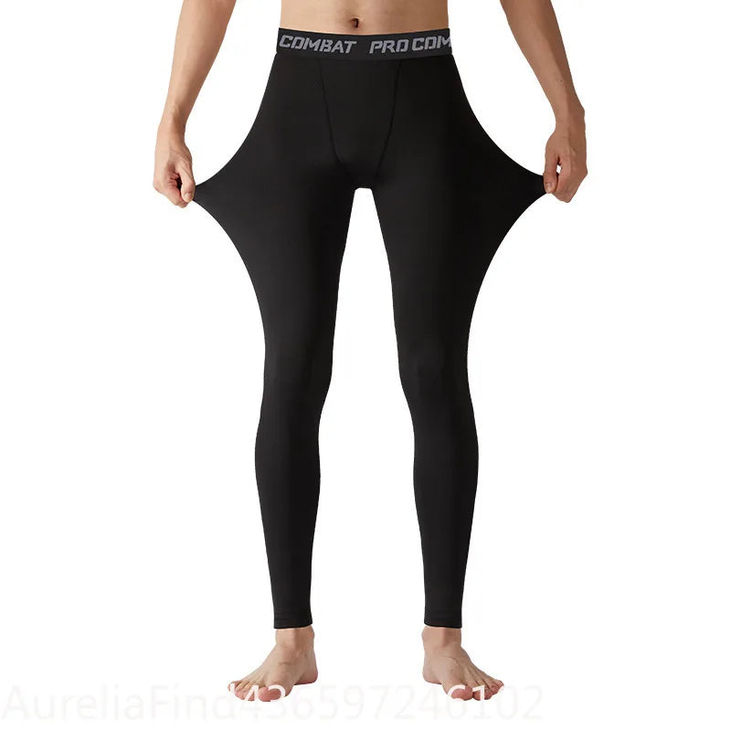 Men Compression Pants Cool Dry Sports Tights Athletic Workout Running Baselayer Active Leggings Shorts