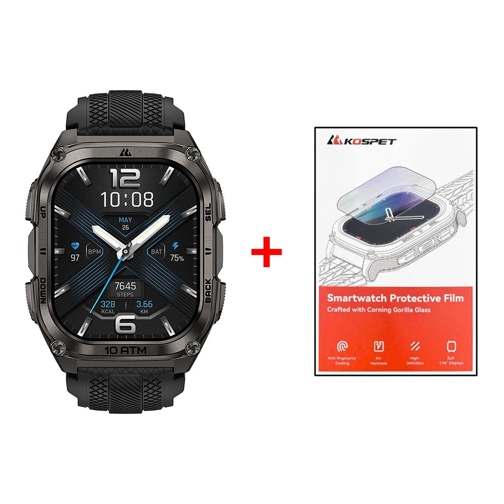KOSPET Tank M4 GPS Smartwatch With Offline Maps Health Tracking