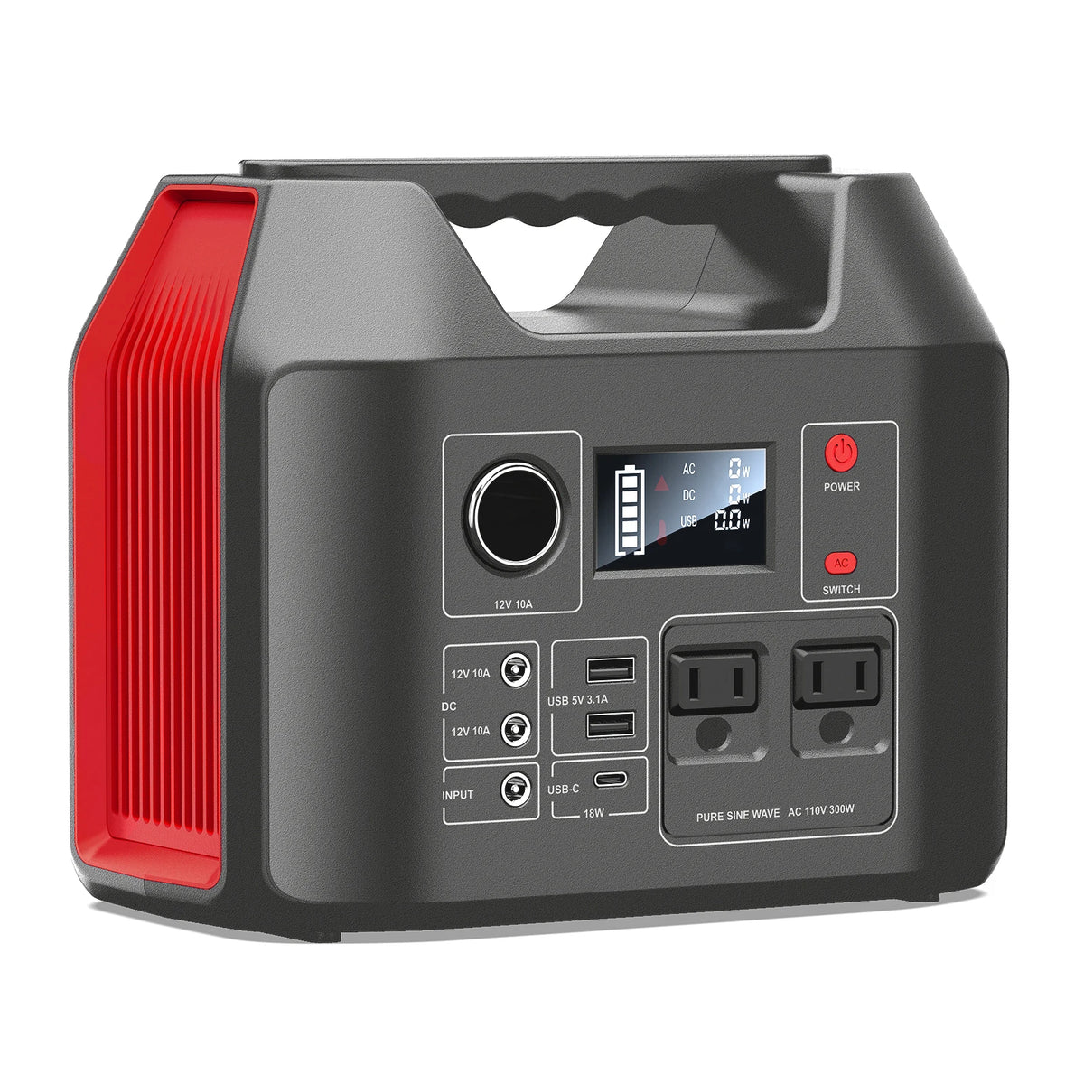 Portable LiFePO4 Power Station Solar Generator for Camping and CPAP