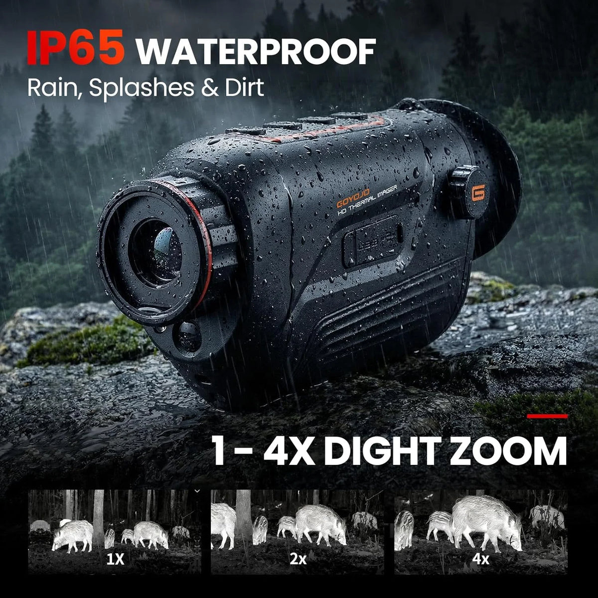 GOYOJO Thermal Monocular for Night Vision and Outdoor Imaging