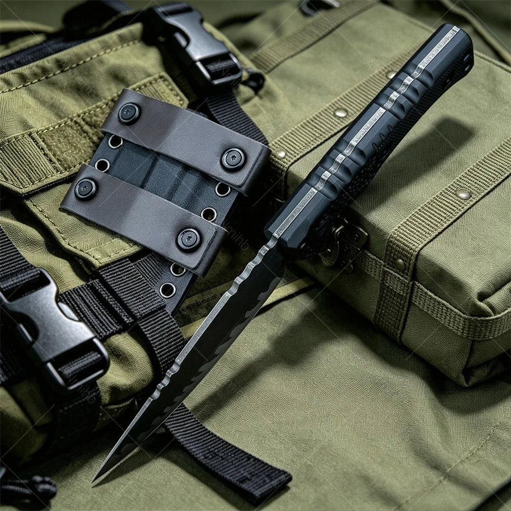 DIY Supplies M27N Fixed Blade Survival Knife With Kydex Sheath