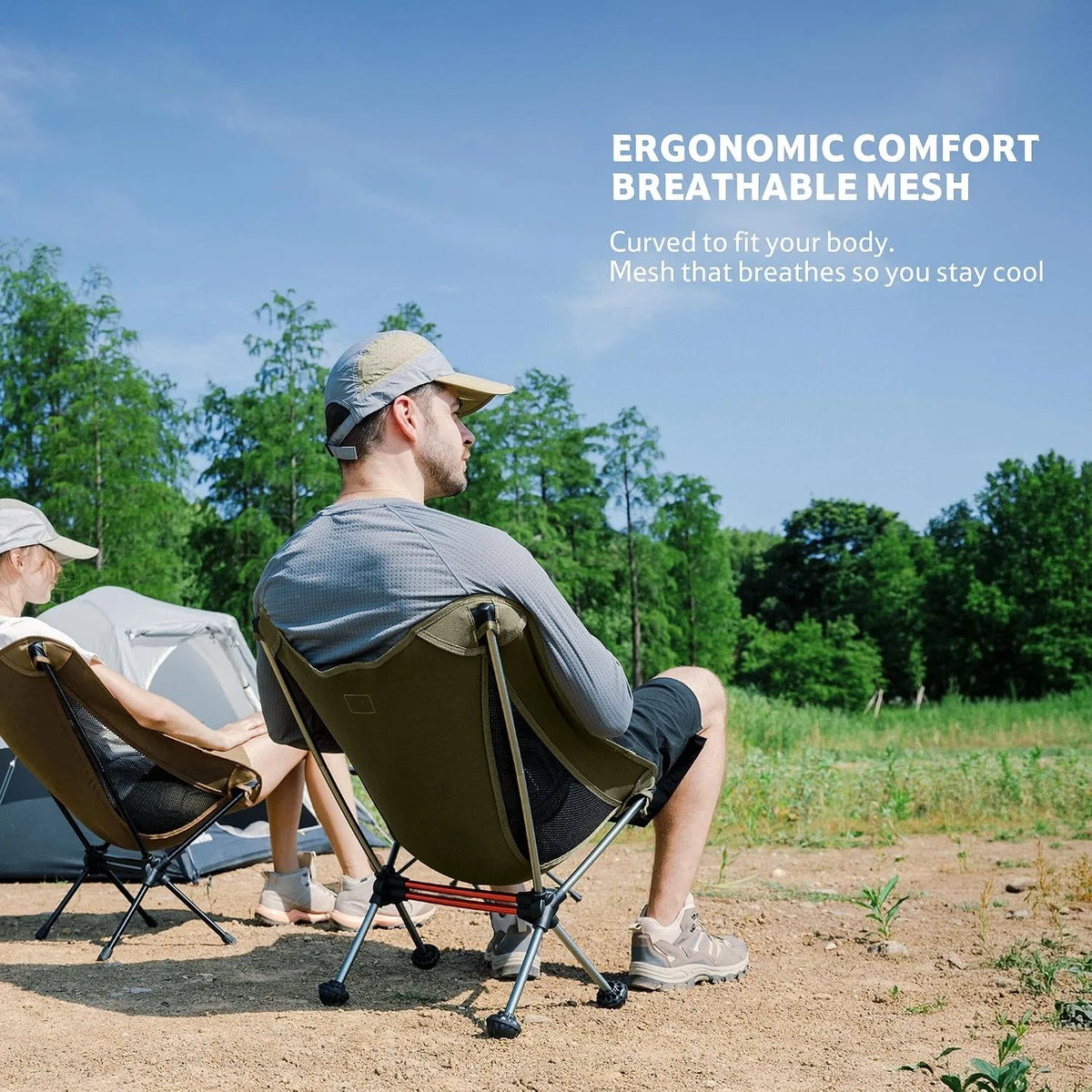 Naturehike Ultralight Foldable Camping Chair With Anti-Sinking Feet