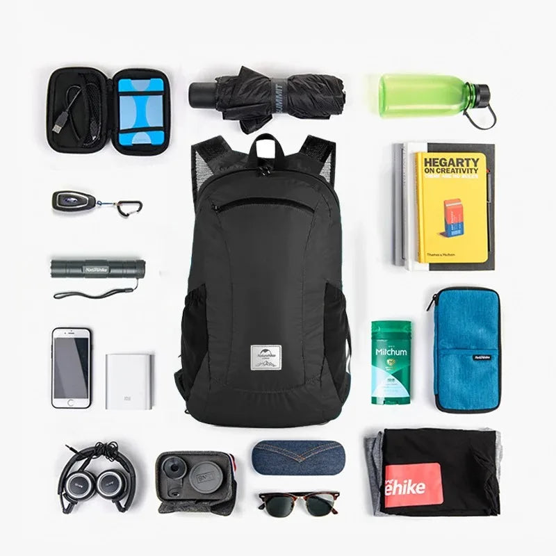 Naturehike Lightweight Foldable Waterproof Nylon Hiking Backpack for Travel