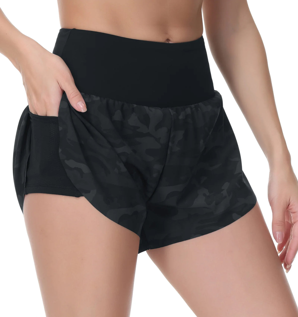 THE GYM PEOPLE Women's Quick Dry Running Workout Shorts