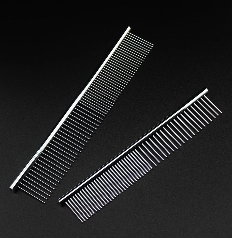 Stainless Steel Pet Grooming Comb for Thick and Long Coats
