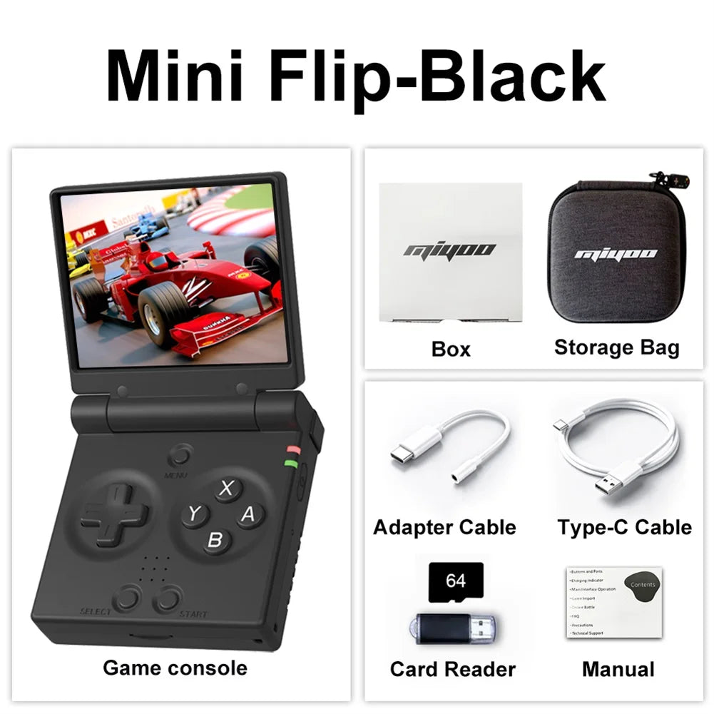 MIYOO Mini Flip Retro Handheld Gaming Console With New Hinge