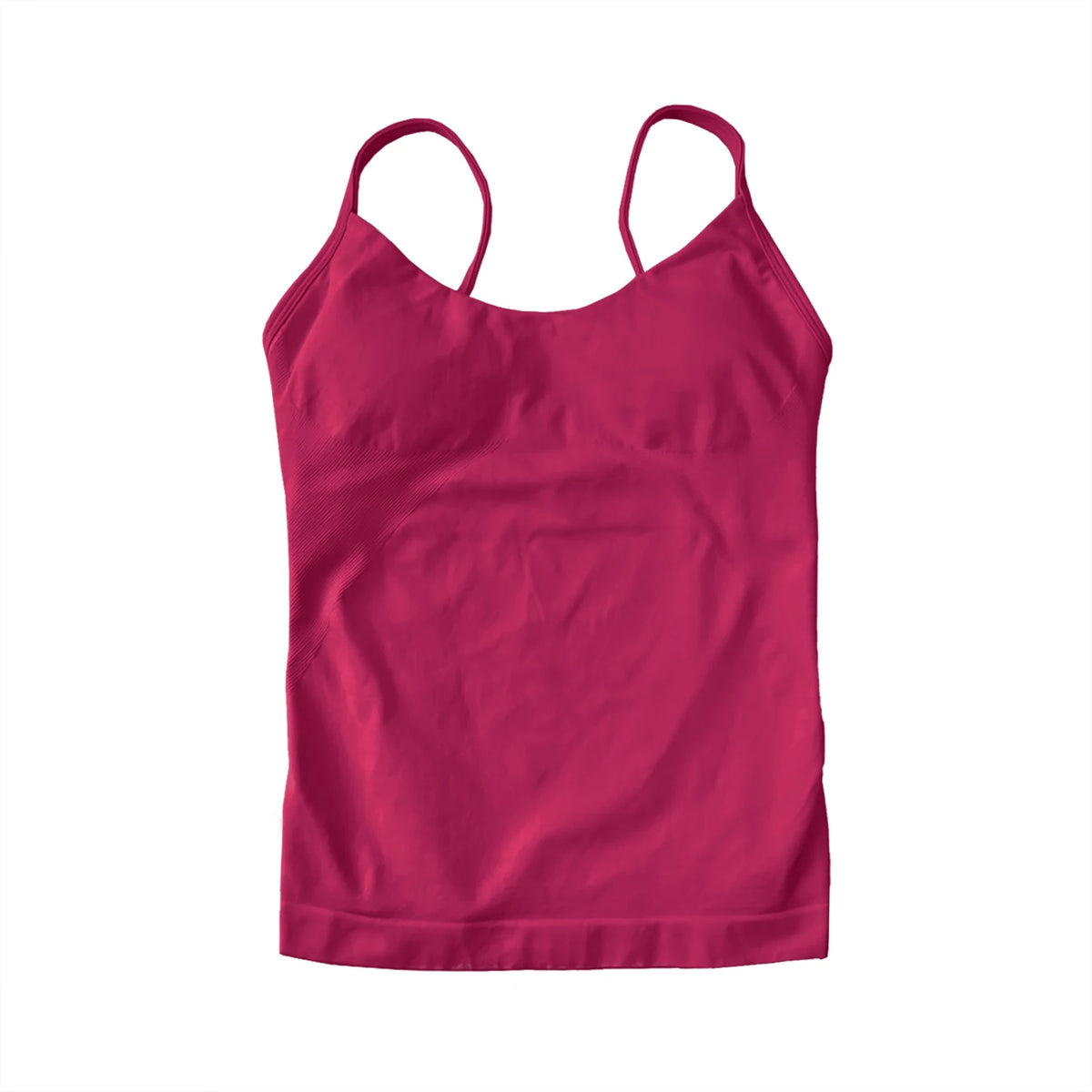 NCLAGEN Women's Seamless Pilates Tank Top With Built In Bra