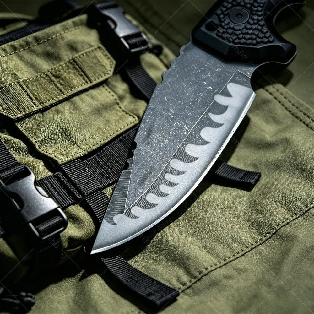 DIY Supplies M27N Fixed Blade Survival Knife With Kydex Sheath